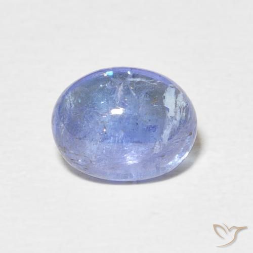 2.57ct 자연스러운 파스텔 블루 탄자나이트, 타원형, 투명한