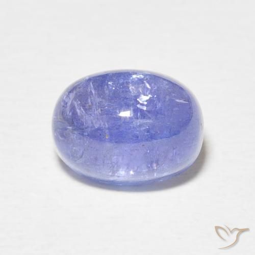 3.73ct 자연스러운 강렬한 바이올렛 블루 탄자나이트, 타원형, 투명한