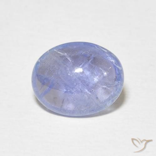 3.01ct 자연스러운 라이트 퍼플리쉬 블루 탄자나이트, 타원형, 투명한