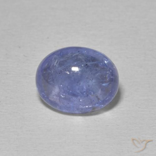 3.74ct 자연스러운 강렬한 바이올렛 블루 탄자나이트, 타원형, 투명한