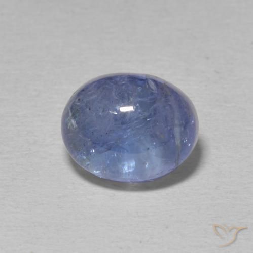4.73ct 자연스러운 베이비 블루 탄자나이트, 타원형, 투명한