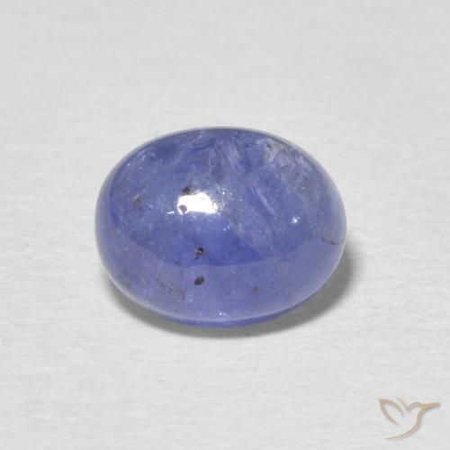 3.23ct 자연스러운 강렬한 바이올렛 블루 탄자나이트, 타원형, 투명한