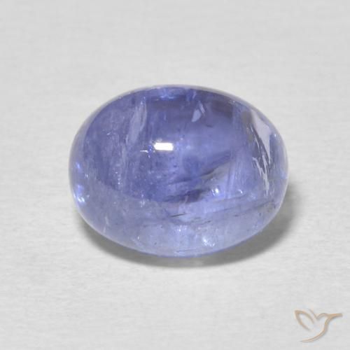 4.40ct 자연스러운 라이트 바이올렛 블루 탄자나이트, 타원형, 투명한
