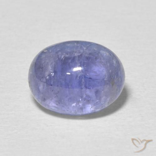 3.59ct 자연스러운 강렬한 바이올렛 블루 탄자나이트, 타원형, 투명한