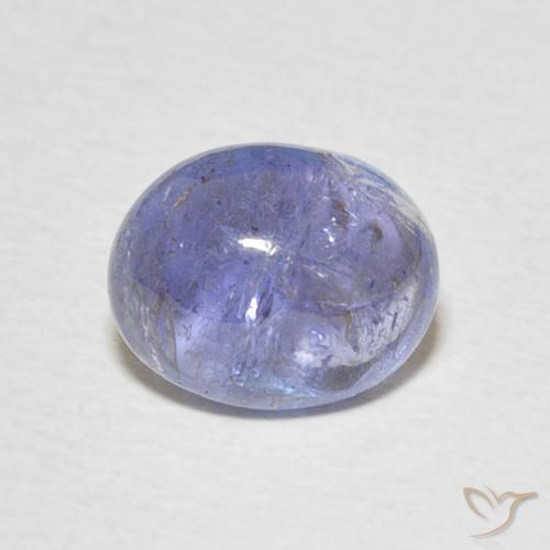 3.57ct 자연스러운 강렬한 바이올렛 블루 탄자나이트, 타원형, 투명한