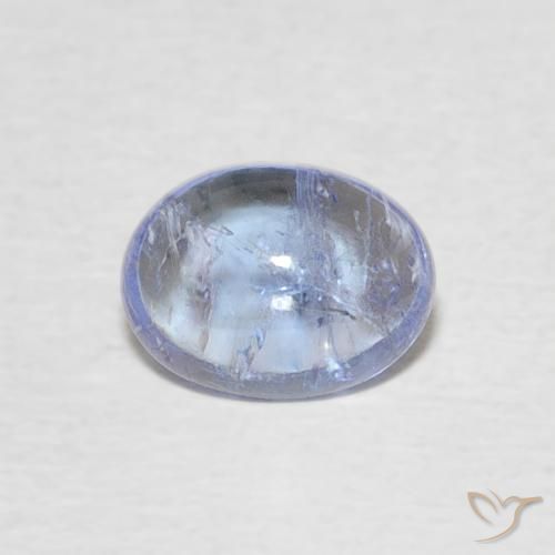 1.40ct 자연스러운 베이비 블루 탄자나이트, 타원형, 투명한