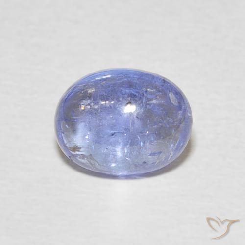 2.50ct 자연스러운 라이트 퍼플리쉬 블루 탄자나이트, 타원형, 투명한