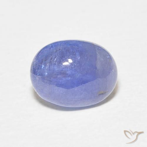 2.57ct 자연스러운 강렬한 바이올렛 블루 탄자나이트, 타원형, 투명한