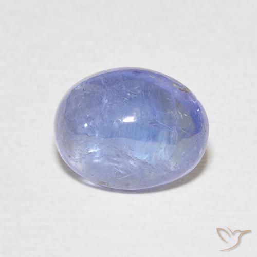 3.32ct 자연스러운 진한 파랑 탄자나이트, 타원형, 투명한