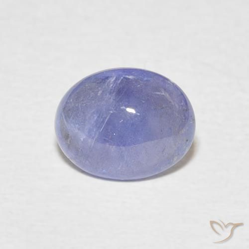 2.03ct 자연스러운 강렬한 바이올렛 블루 탄자나이트, 타원형, 투명한