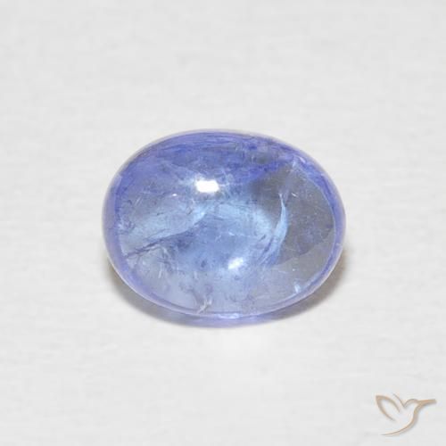1.57ct 자연스러운 진한 파랑 탄자나이트, 타원형, 투명한
