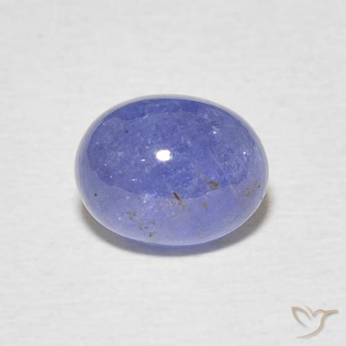 3.04ct 자연스러운 강렬한 바이올렛 블루 탄자나이트, 타원형, 투명한