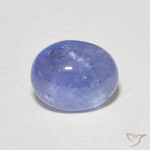3.56ct 자연스러운 강렬한 바이올렛 블루 탄자나이트, 타원형, 투명한