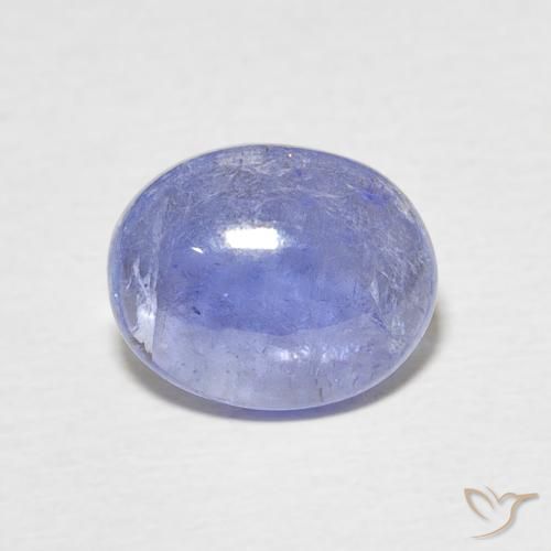 3.09ct 자연스러운 강렬한 바이올렛 블루 탄자나이트, 타원형, 투명한