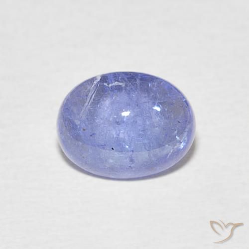 2.42ct 자연스러운 하늘색 탄자나이트, 타원형, 투명한