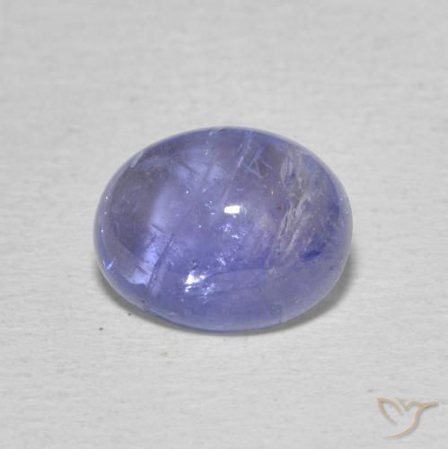 2.89ct 자연스러운 강렬한 바이올렛 블루 탄자나이트, 타원형, 투명한