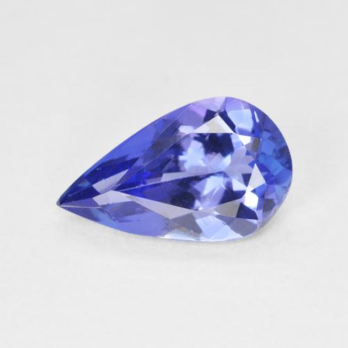 2.14ct 자연스러운 딥 바이올렛 블루 탄자나이트, 배 모양, VVS