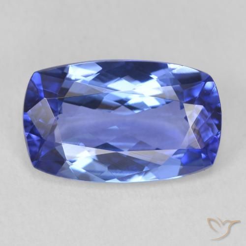 2.88ct 자연스러운 파란색 탄자나이트, 방석, VVS