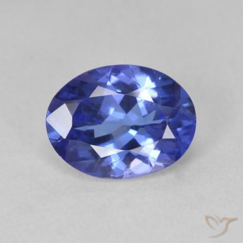1.84ct 자연스러운 미디엄 네이비 블루 탄자나이트, 타원형, VVS