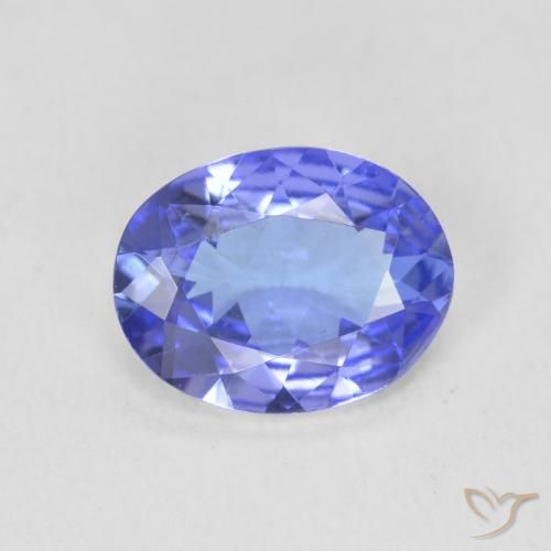 1.61ct 자연스러운 딥 바이올렛 블루 탄자나이트, 타원형, VVS