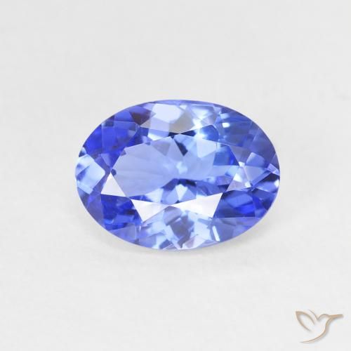 1.31ct 자연스러운 딥 바이올렛 블루 탄자나이트, 타원형, VVS