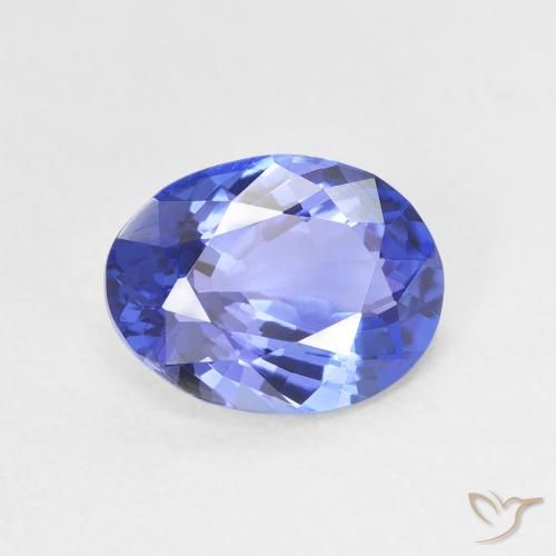 1.69ct 자연스러운 딥 바이올렛 블루 탄자나이트, 타원형, VVS-VS