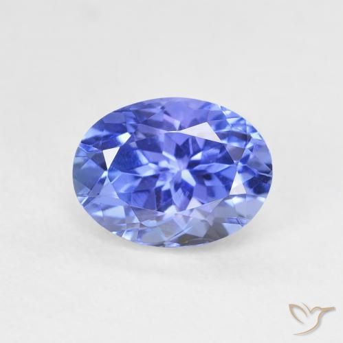 1.69ct 자연스러운 딥 바이올렛 블루 탄자나이트, 타원형, VVS