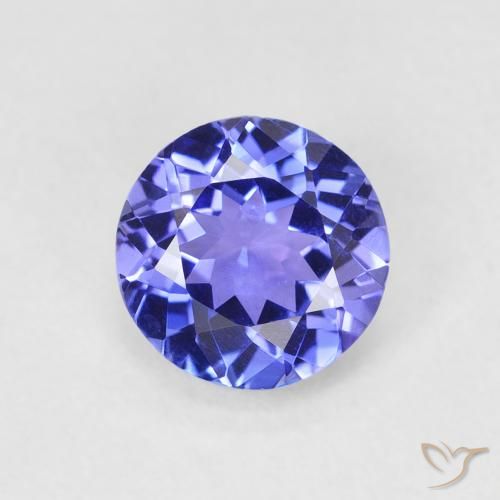 1.32ct 자연스러운 바이올렛 블루 탄자나이트, 둥근, VVS-VS