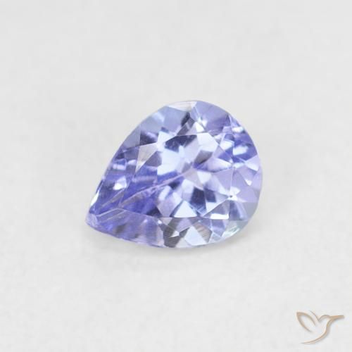 0.35ct 자연스러운 바이올렛 블루 탄자나이트, 배 모양, VVS-VS