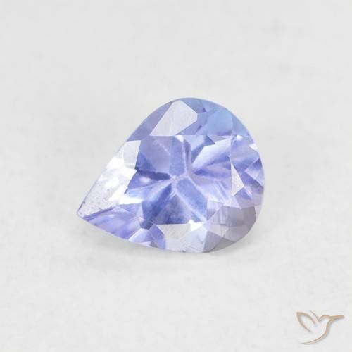 0.38ct 자연스러운 바이올렛 블루 탄자나이트, 배 모양, VVS-VS