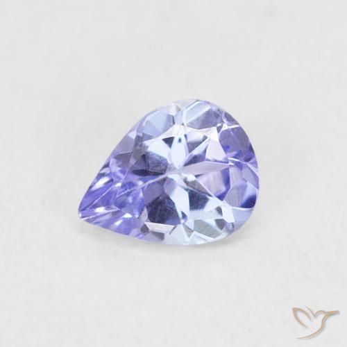 0.35ct 자연스러운 바이올렛 블루 탄자나이트, 배 모양, VVS-VS