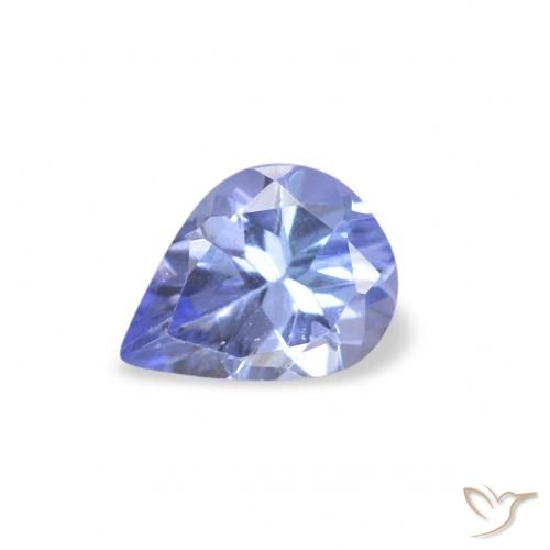 0.28ct 자연스러운 파스텔 블루 탄자나이트, 배 모양, VS