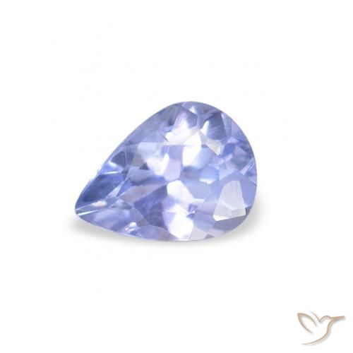 0.36ct 자연스러운 하늘색 탄자나이트, 배 모양, VS