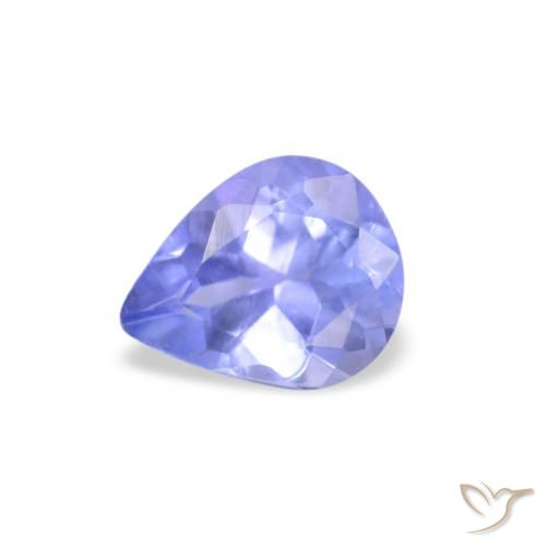 0.34ct 자연스러운 바이올렛 블루 탄자나이트, 배 모양, VS