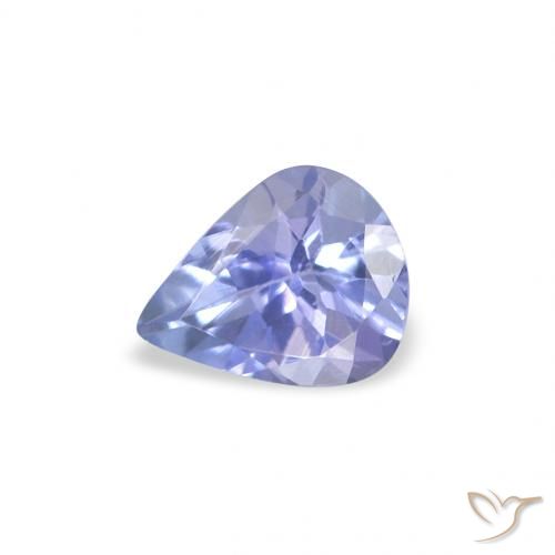 0.30ct 자연스러운 하늘색 탄자나이트, 배 모양, VS