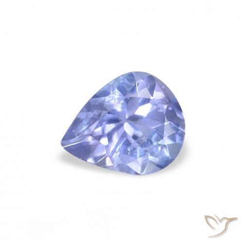 0.36ct 자연스러운 하늘색 탄자나이트, 배 모양, VS