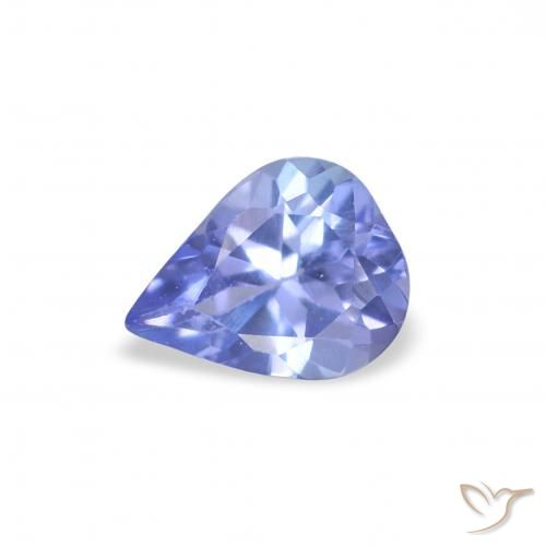 0.34ct 자연스러운 바이올렛 블루 탄자나이트, 배 모양, VS