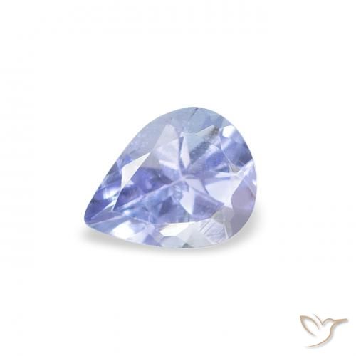 0.34ct 자연스러운 하늘색 탄자나이트, 배 모양, VS