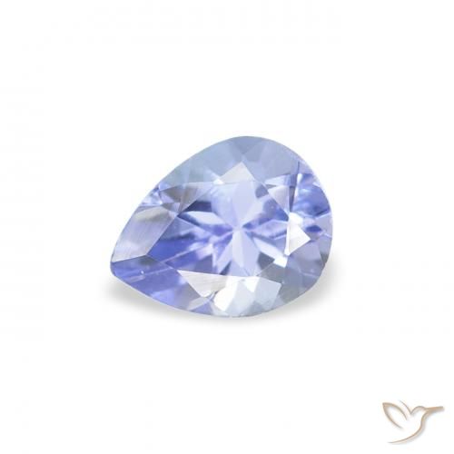 0.40ct 자연스러운 하늘색 탄자나이트, 배 모양, VS