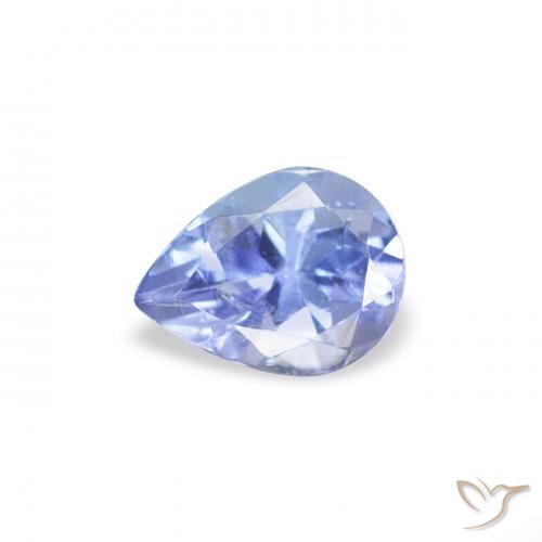 0.36ct 자연스러운 파스텔 블루 탄자나이트, 배 모양, VS