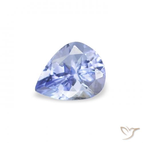 0.43ct 자연스러운 파스텔 블루 탄자나이트, 배 모양, VS