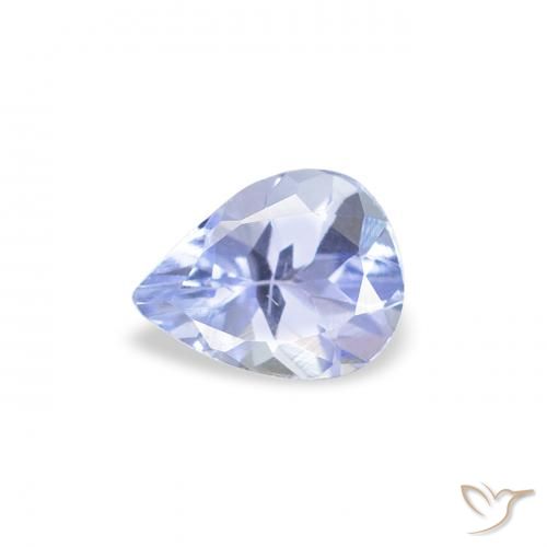0.31ct 자연스러운 파스텔 블루 탄자나이트, 배 모양, VS