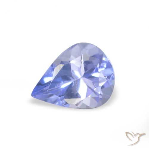 0.32ct 자연스러운 하늘색 탄자나이트, 배 모양, VVS-VS