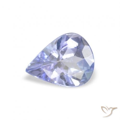0.30ct 자연스러운 파스텔 블루 탄자나이트, 배 모양, VVS-VS