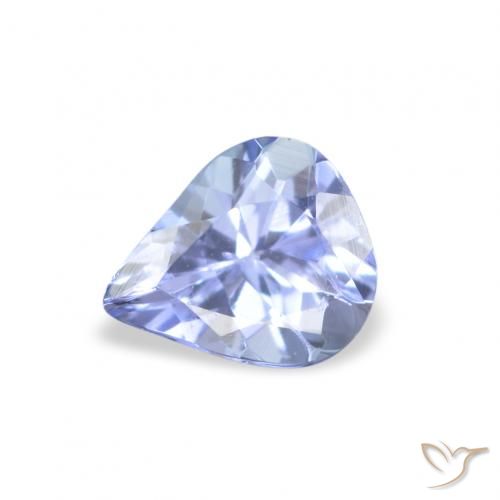0.29ct 자연스러운 파스텔 블루 탄자나이트, 배 모양, VS