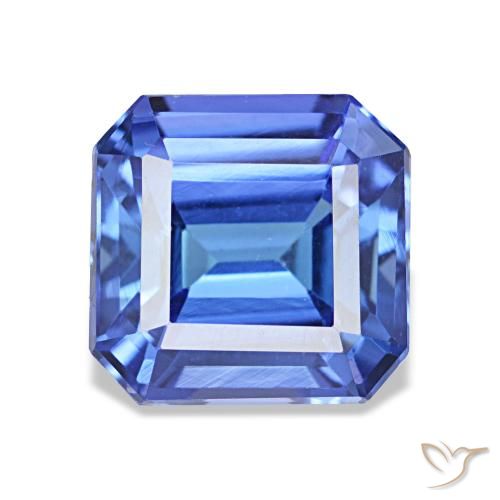 2.64ct 블루 탄자나이트, 에메랄드 컷, VVS