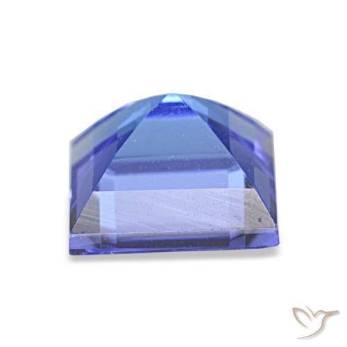 1.63캐럿 천연 인텐스 블루 탄자나이트, 스퀘어, 6.6×6.6 mm, VVS