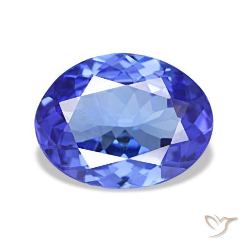 1.38ct 블루 탄자나이트, 오벌, VVS