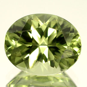 2.85캐럿 천연 그린 타슈마린 디옵사이드, 타원형 컷, 10.1×8.1 mm, VVS