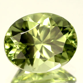 2.85캐럿 천연 그린 타슈마린 디옵사이드, 타원형 컷, 10.1×8.1 mm, VVS